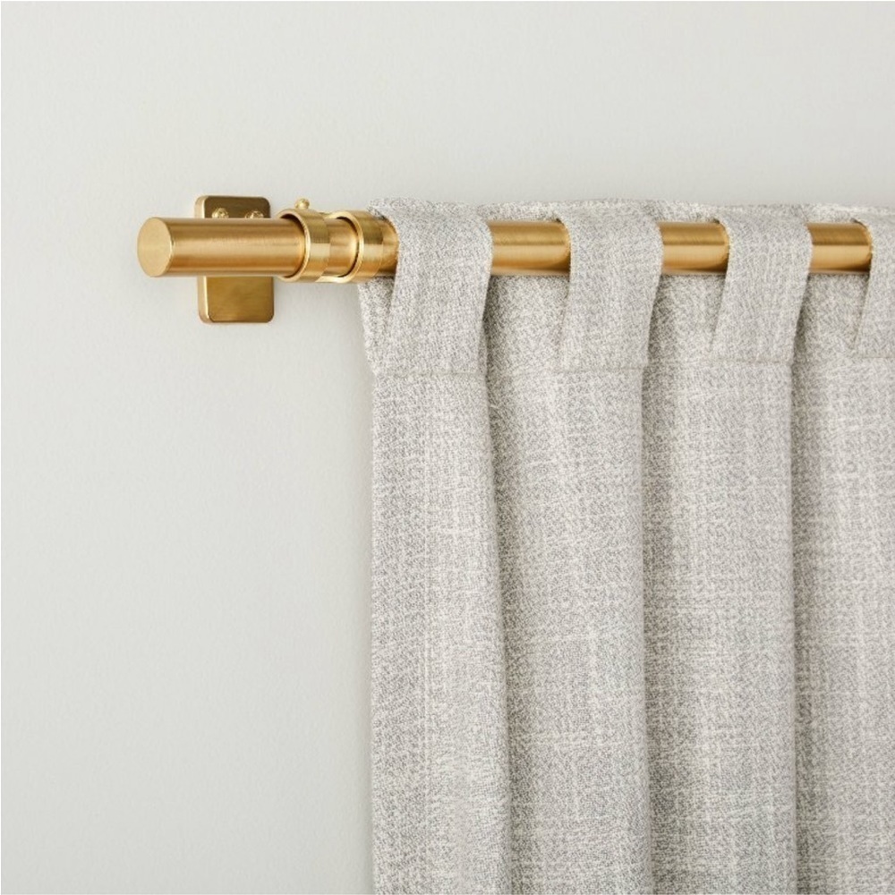108" Heathered Slub Curtain Panel Gray - Hearth & HandTM with Magnolia